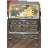 Image 1 : Black ebonized Oriental ladies' drop-front writing desk