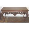 Image 1 : Very ornate reproduction console table with claw feet