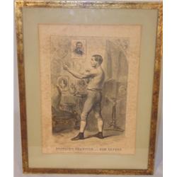 Pair of early sporting engraved posters