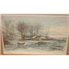 Image 2 : Framed print of etching by Kruseman Van Elten entitled "Winter Evening"