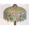 Image 2 : Signed Handel table lamp with dogwood shade