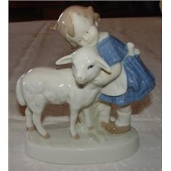 German porcelain figurine of young girl