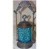 Image 1 : Victorian pickle castor with blue glass insert