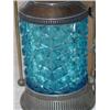 Image 2 : Victorian pickle castor with blue glass insert