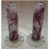 Image 1 : Pair of artist signed GallT vases