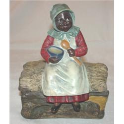 Black Americana figural humidor