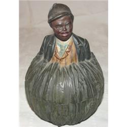 Black Americana figural humidor