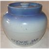 Image 1 : Blue salt-glazed covered cookie jar