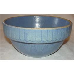 Blue salt-glazed milk bowl