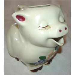 Smiley the pig handled pitcher