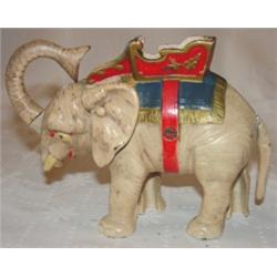 Cast-iron mechanical elephant bank