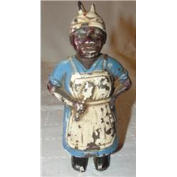 Cast-iron Black Americana still bank