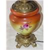 Image 3 : Ornate floral decorated Gone with the Wind table lamp