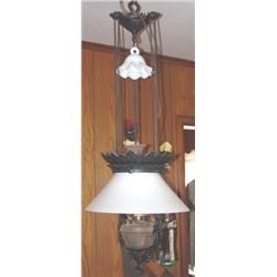 Wrought iron hanging store lamp