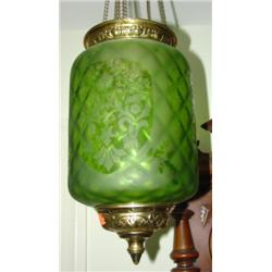 Victorian hall hanging lamp