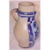Image 2 : Contemporary blue decorated stoneware handled pitcher