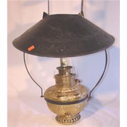 Hanging brass store lamp