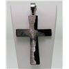 Image 1 : #2-STAINLESS STEEL RELIGIOUS MEN'S CROSS PENDANT
