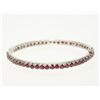 Image 1 : #4-STERLING SILVER RUBY BANGLE