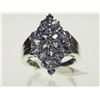 Image 1 : #7-STERLING SILVER TANZANITE RING