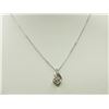 Image 1 : #10-STERLING SILVER DIAMOND SWIRL STYLE PENDANT