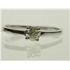 Image 1 : #20-10KT WHITE GOLD DIAMOND SOLITAIRE RING