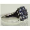 Image 2 : #26-STERLING SILVER TANZANITE RING