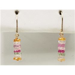 #28-14KT YELLOW GOLD FANCY COLOUR SAPPHIRE