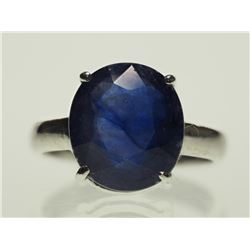 #33-STERLING SILVER SAPPHIRE RING