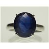 Image 1 : #33-STERLING SILVER SAPPHIRE RING