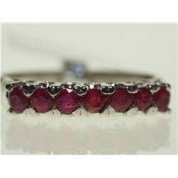 #36-STERLING SILVER RUBY RING