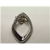 Image 1 : #46-STERLING SILVER DIAMOND PENDANT
