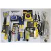 Image 1 : FLAT OF NEW ASSORTED TOOLS INCLUDING, TAPE MEASURE