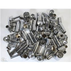 FLAT OF NEW SAE SOCKETS
