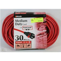 WOODS MEDIUM DUTY EXTENSION CORD WITH CORD LOCK
