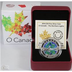 36) RCM 2014 $10 FINE SILVER COIN-O CANADA-THE