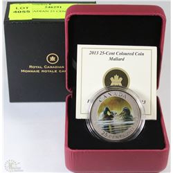 2013 CANADIAN 25 CENT COLOURED COIN