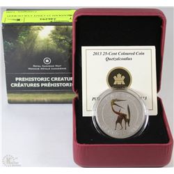 2013 CANADIAN 25 CENT COLOURED COIN