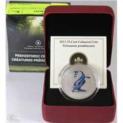 2013 CANADIAN 25 CENT COLOURED COIN