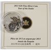 Image 1 : 51) RCM 2013 $20 FINE SILVER COIN-SNAKE