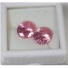 Image 1 : 78) PINK ZIRCONIA 2 PCS TOTAL 16.5CT FOR EARRINGS