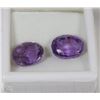 Image 1 : 137) NATURAL AMETHYST 2 PCS 13.5CT NO TREATMENT