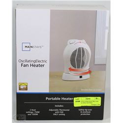 NEW OSCILLATING ELECTRIC FAN HEATER,2 HEAT SETTING