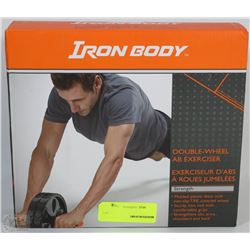 IRON BODY DOUBLE WHEEL AB EXERCISER