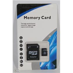 NEW 32GM MICRO SC CARD WITH ADAPTOR