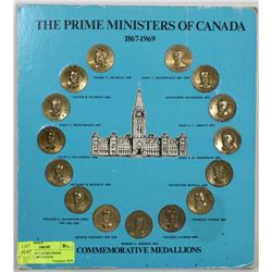 BB) 1867-1969 CARDED PRIME MINISTERS OF CANADA