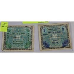 W) 1944 - 1 & 1/2 DEUTSCHLAND MARK