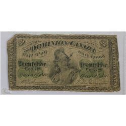 F) CANADIAN 1870 SHINPLASTER