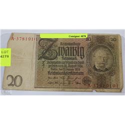 U) 1929 20 BERLIN MARK