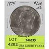 Image 1 : CO) 1974 USA LIBERTY DOLLAR EISENHOWER
